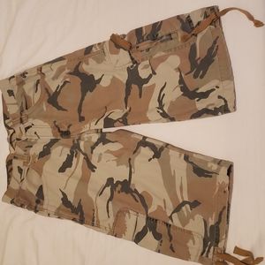 Camo cargo shorts